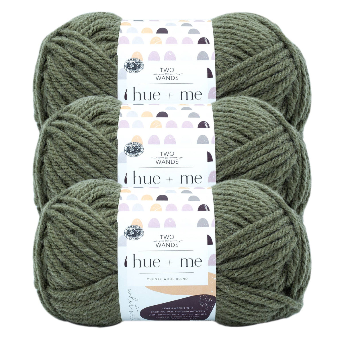 Lion Brand Yarn Hue+Me 3 Pack