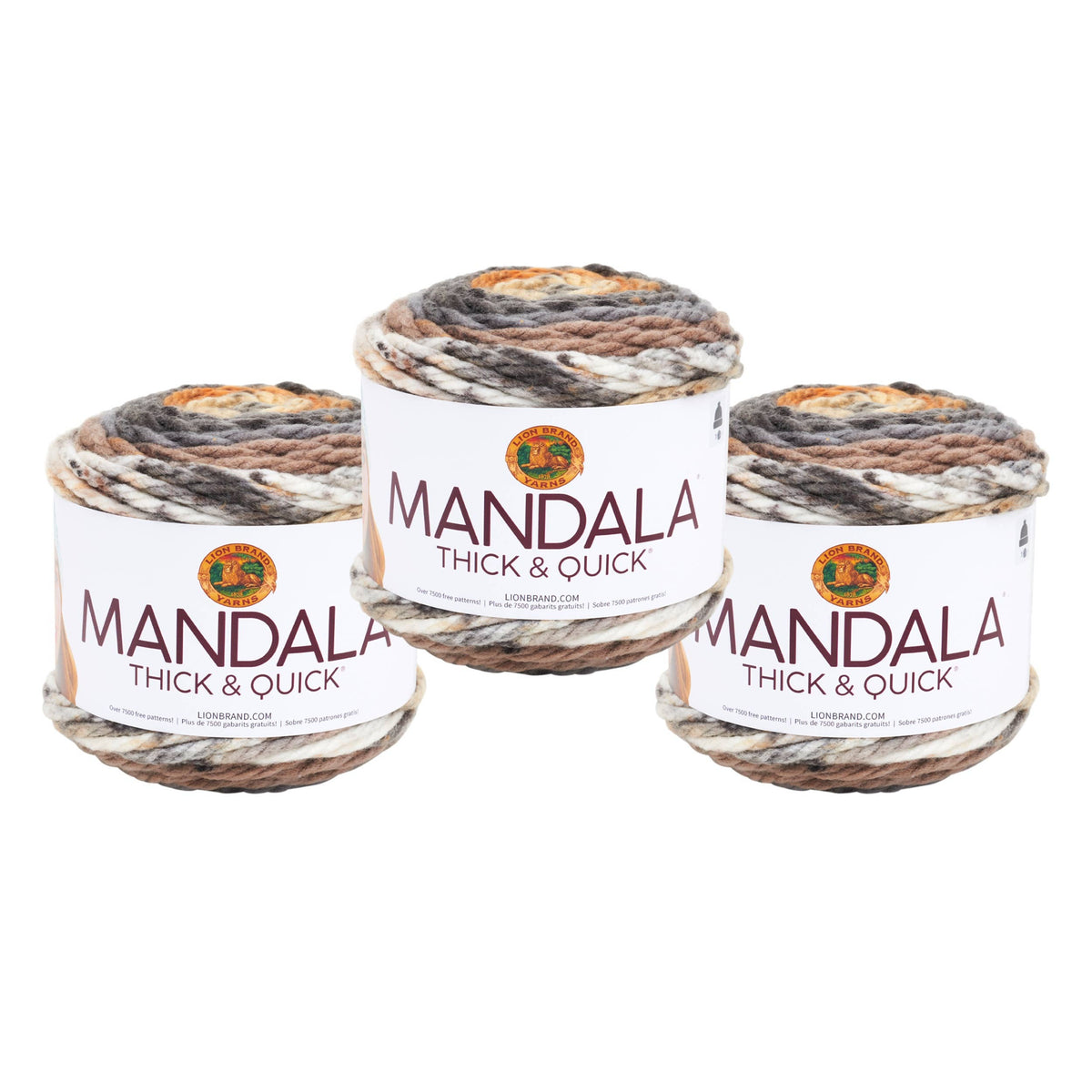 Lion Brand Yarn Mandala Thick & Quick 3 Pack