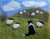 Needle Felting 2D Sheep/Sheepdog Workshop - October 4, 10AM-2PM